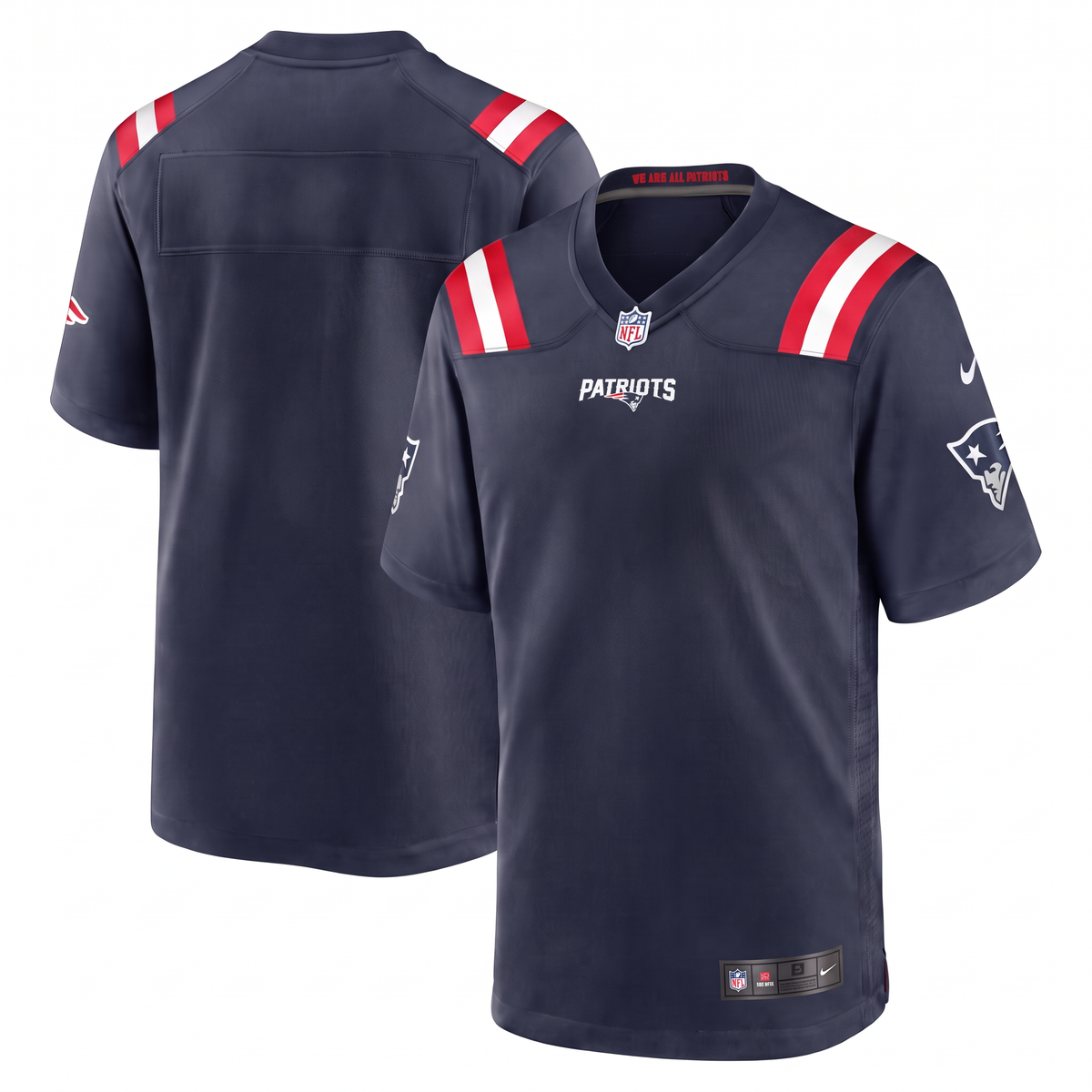 New England Patriots Caleb Lomu Navy Football Jersey Custom Name & Number