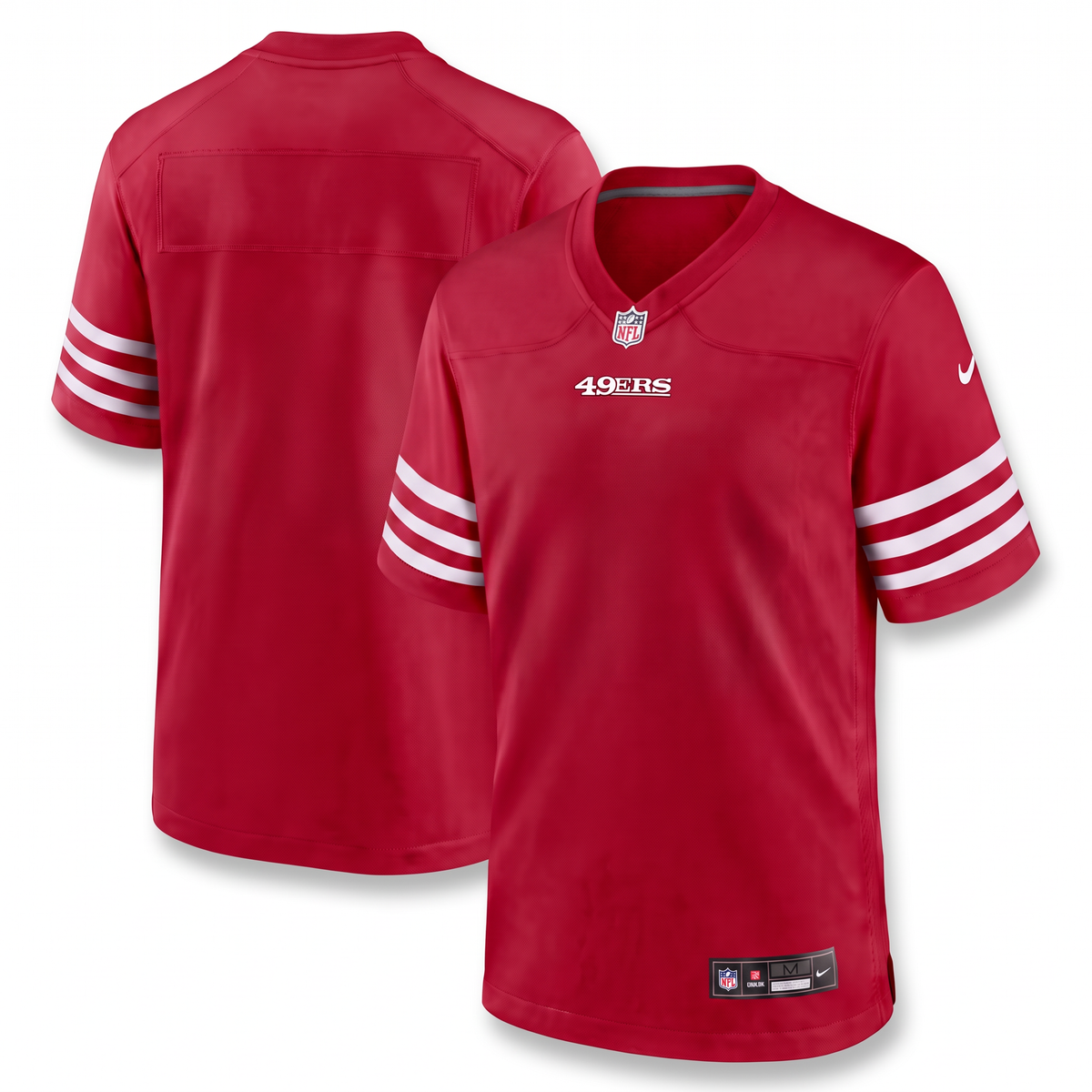Red White Black San Francisco 49ers Inspired Football Jersey Personalized Name Number Shirt