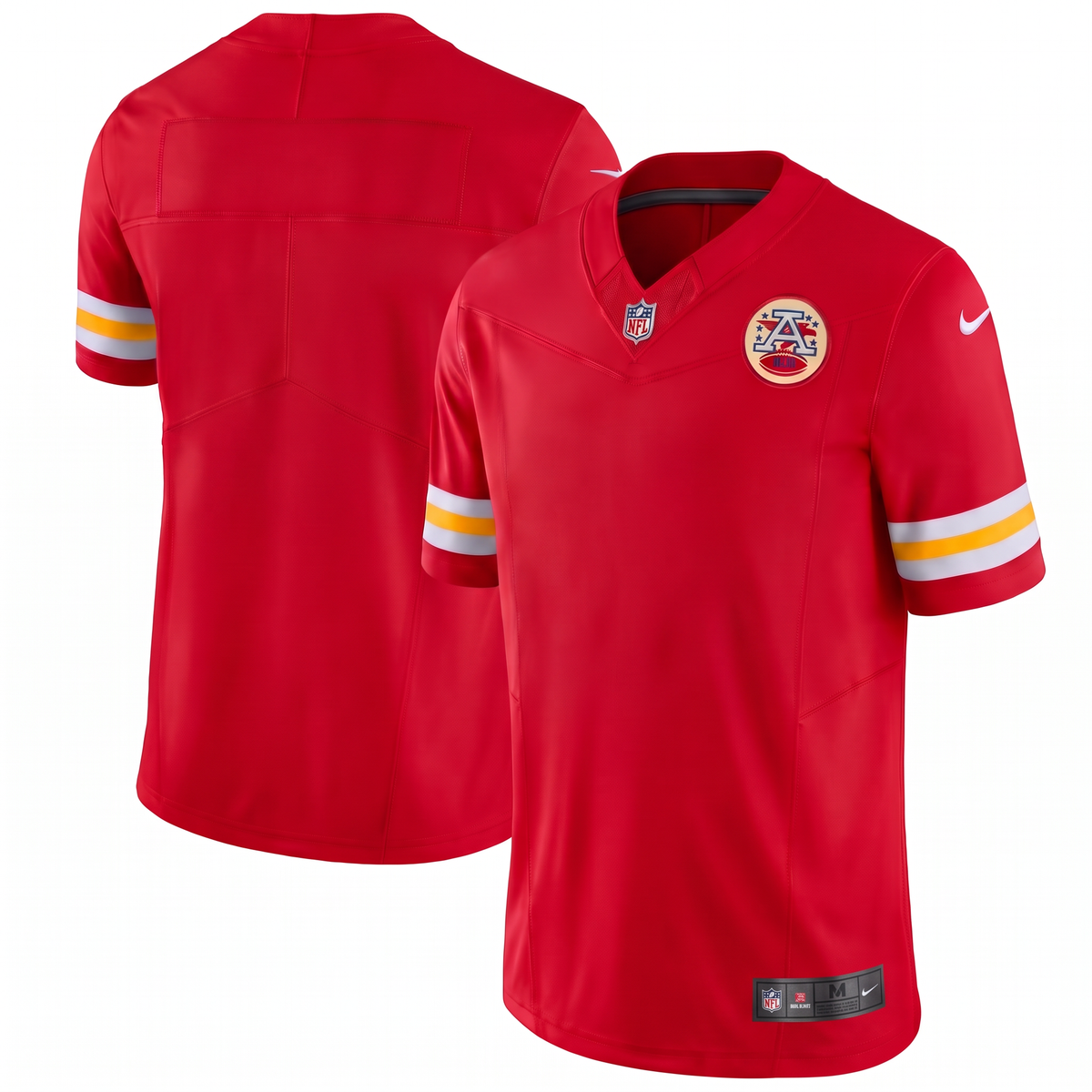 Red White Yellow Kansas City Chiefs Inspired Football Jersey Personalized Name Number Shirt