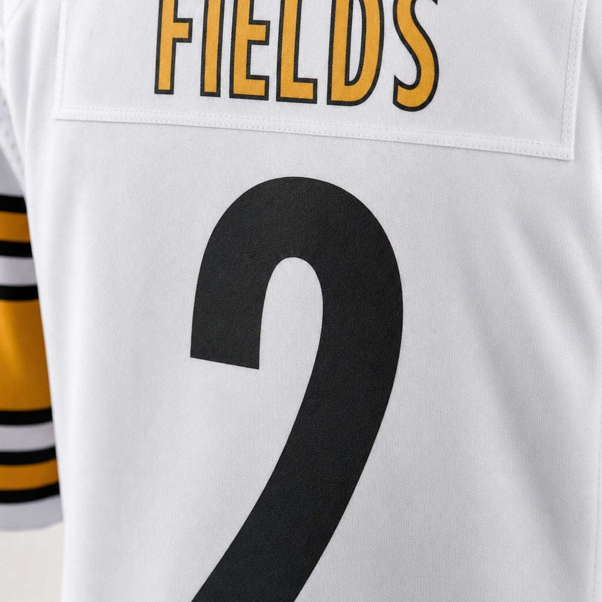 Men's Pittsburgh Steelers Justin Fields White Game Jersey JS2558 - 4