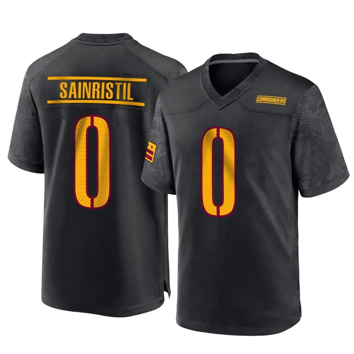 W.Commanders #0 Mike Sainristil Player Game Jersey - 5