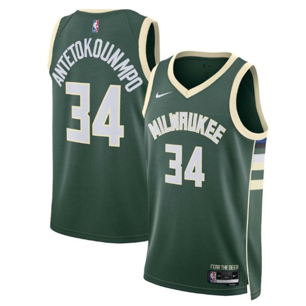 Giannis Antetokounmpo Milwaukee Bucks Icon Edition Jersey - 5