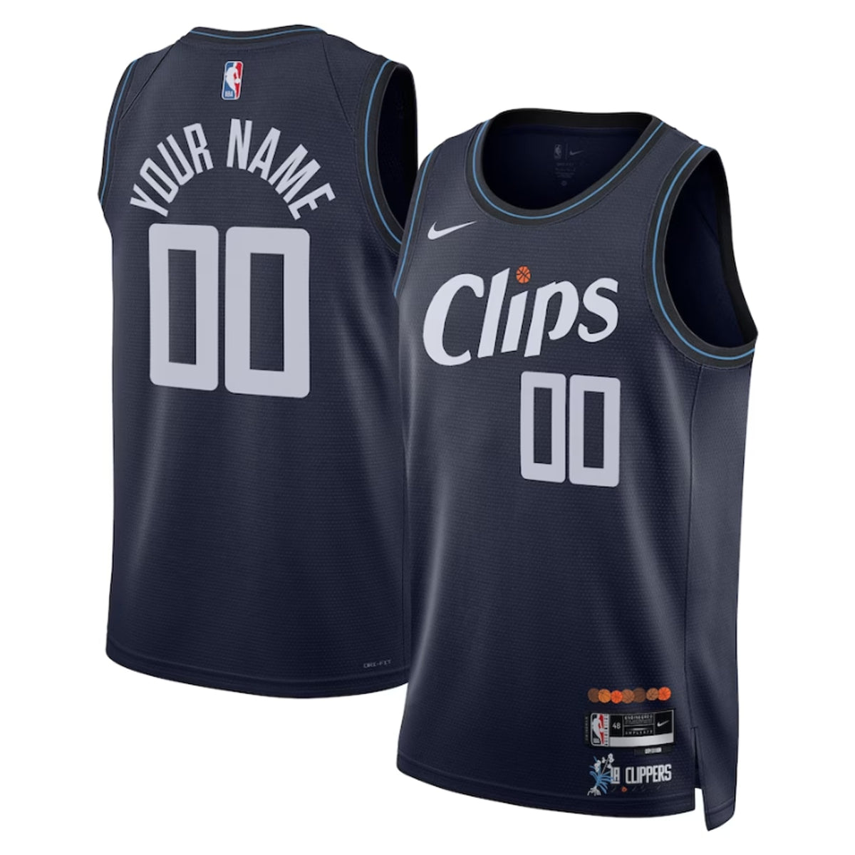 LA Clippers Custom Swingman City Edition Jersey - 5