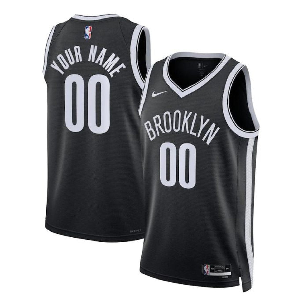 Polyester Brooklyn Nets Icon Swingman Customized Jersey - 5