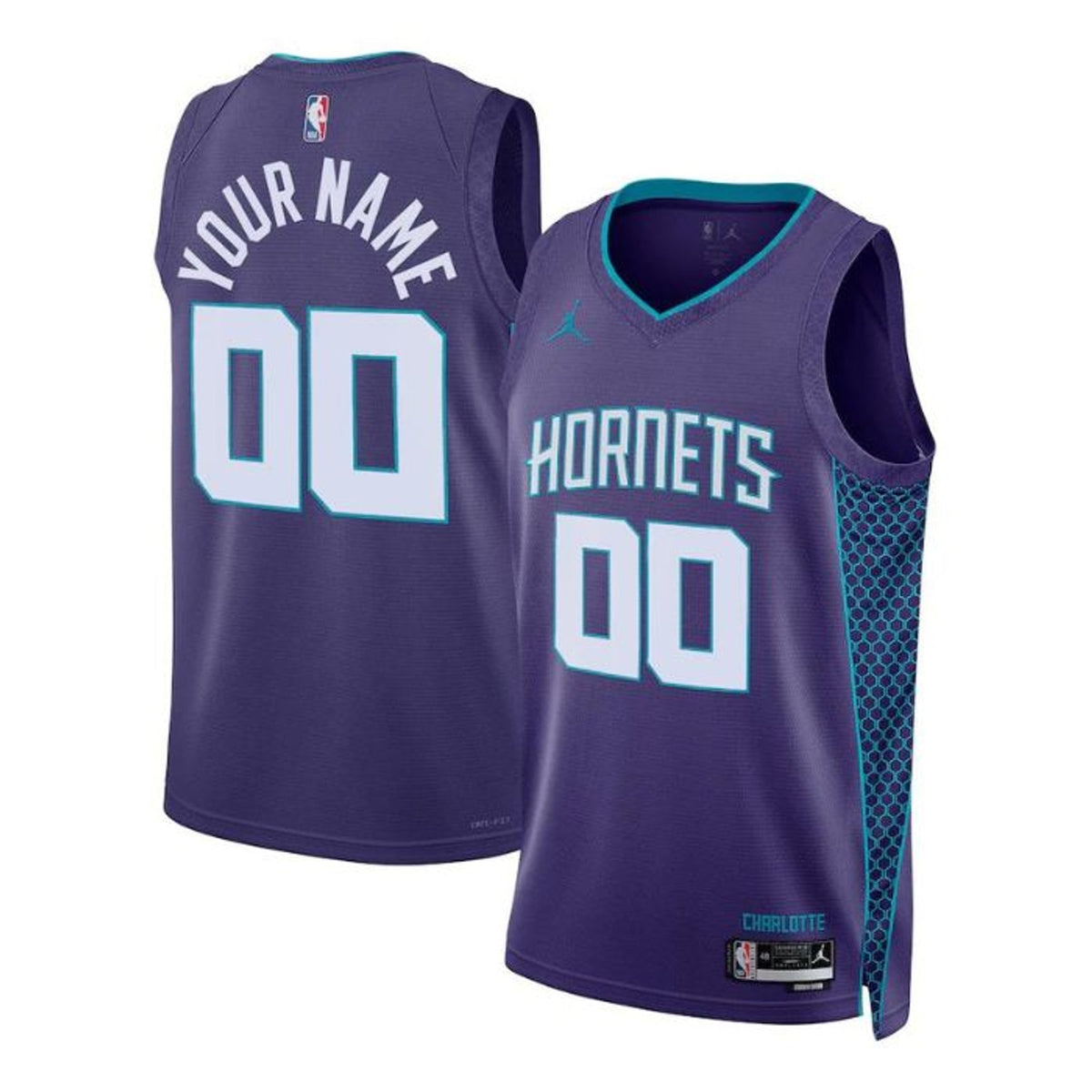 Charlotte Hornets Polyester Customized Statement Jersey - 5