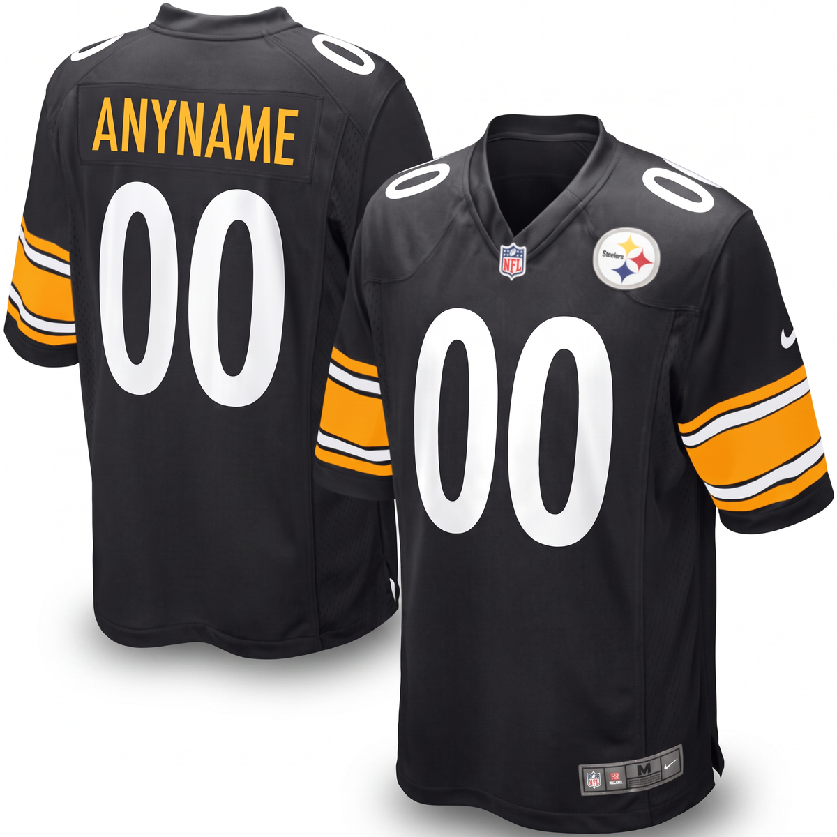 Steelers Style Football Jersey Personalized Name Number Shirt