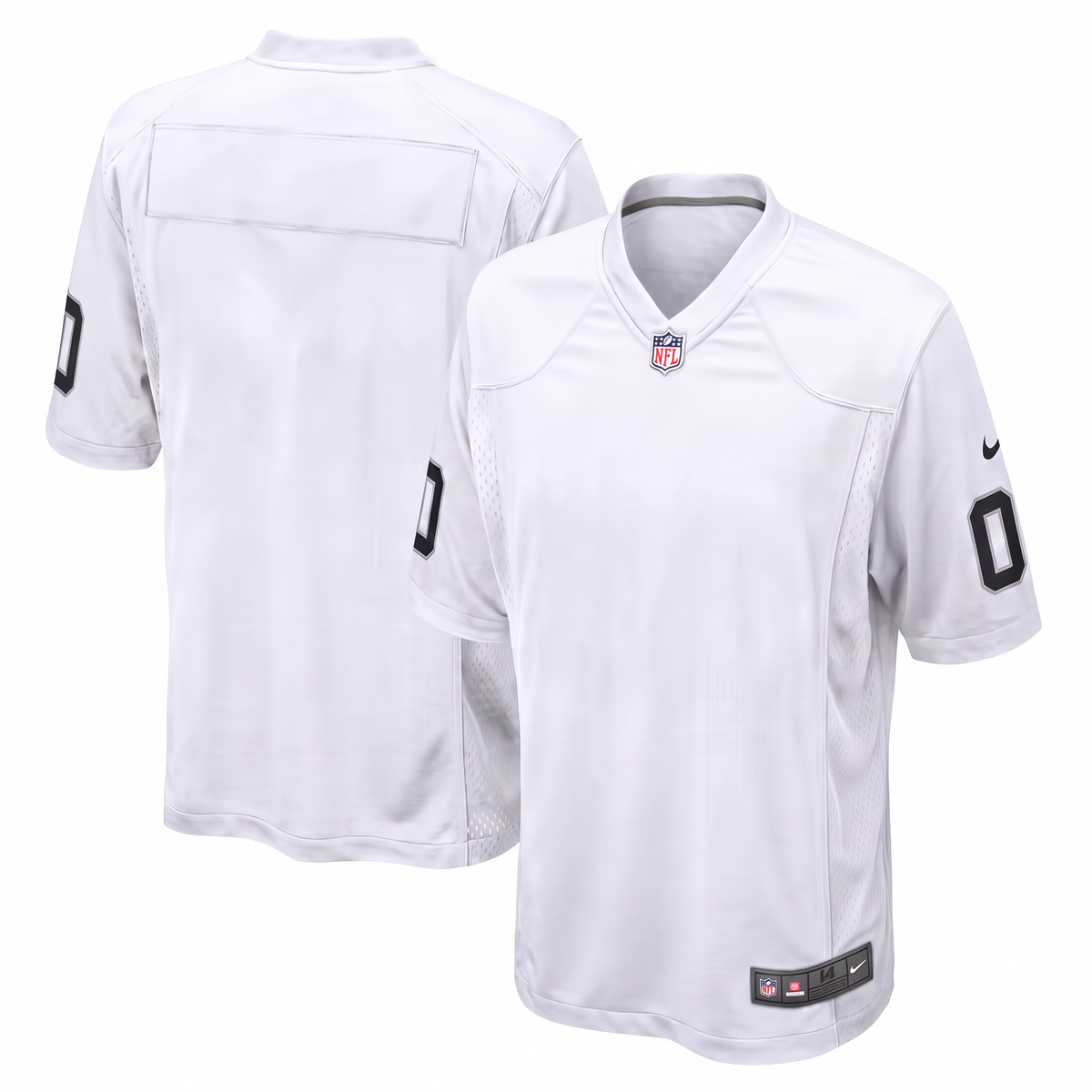 White Black Silver Las Vegas Raiders Inspired Football Jersey Personalized Name Number Shirt