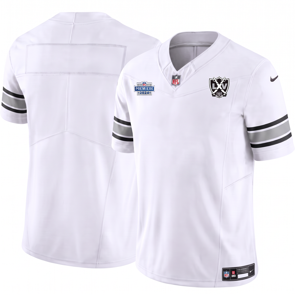 White Las Vegas Raiders Style Football Jersey Personalized Name Number Shirt