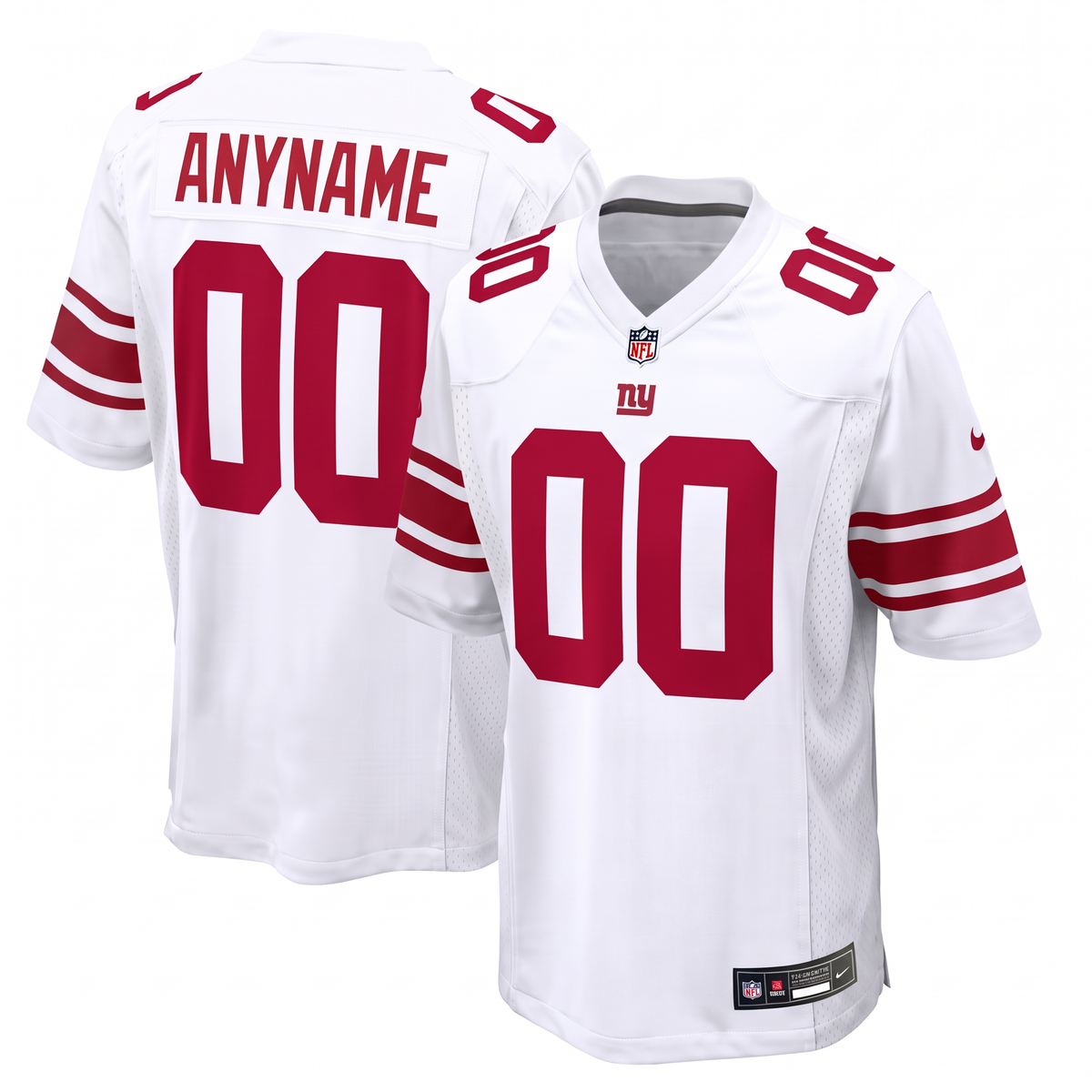 White Red San Francisco 49ers Inspired Football Jersey Personalized Name Number Shirt