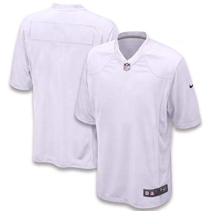 White Silver Las Vegas Raiders Inspired Football Jersey Personalized Name Number Shirt