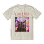 can i hit your vape funny cat meme t shirt