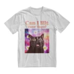 can i hit your vape funny cat meme t shirt