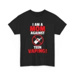 i am a mom against vaping non smoker anti vape support gift t shirt