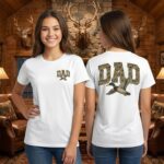 Camo Duck Dad T Shirt Vintage Old School Camouflage Hunting Tee.jpg