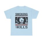 Smoking Kills Manga Style T Shirt Retro Anime Aesthetic Graphic Tee Unisex Cotton Shirt.jpg