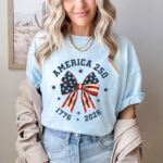 2026 America 250th Anniversary Bow T Shirt.png