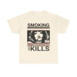 Smoking Kills Manga Style T Shirt Retro Anime Aesthetic Graphic Tee Unisex Cotton Shirt.jpg