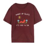 Wake Up Slts Funny Animal T Shirt Viral Meme Graphic Tee Premium 100 Cotton Ironic Animal Top Made in USA.jpg