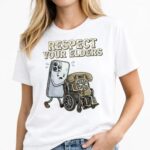 Respect Your Elders Floppy Disk T Shirt Funny Retro Tech Graphic Tee Unisex Cotton Shirt.jpg