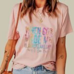 When God Made Me He Grinned Funny T Shirt Sarcastic Religious Humor Graphic Tee Unisex Cotton Shirt.jpg