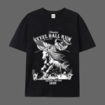 SBR Horse Racing American Flag T Shirt Retro Western Anime Style Graphic Tee Unisex Cotton Shirt.png