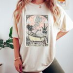 The High Priestess Mystic Skeleton Tarot T Shirt Funny Occult Graphic Tee Premium 100 Cotton Tarot Card Legend Top Made in USA.jpg