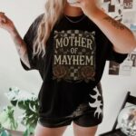 Mother Of Mayhem Edgy Mom T Shirt Funny Badass Mama Graphic Tee Premium 100 Cotton Cool Mom Gift Top Made in USA.jpg