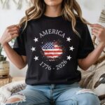 America 250th Anniversary 1776 T Shirt Vintage USA Flag Patriotic Graphic Tee.jpg
