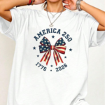 2026 America 250th Anniversary Bow T Shirt.png