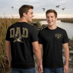 Camo Duck Dad T Shirt Vintage Old School Camouflage Hunting Tee.jpg