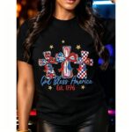 God Bless America USA 250th Anniversary T Shirt Patriotic Graphic Tee Unisex Cotton Commemorative Shirt.jpg