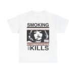 Smoking Kills Manga Style T Shirt Retro Anime Aesthetic Graphic Tee Unisex Cotton Shirt.jpg