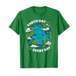 Earth Day Every Day T Shirt Cute Eco Friendly Graphic Tee Sustainable Unisex Cotton Nature Shirt.jpg