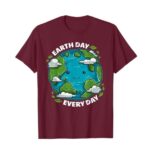 Earth Day Every Day T Shirt Cute Eco Friendly Graphic Tee Sustainable Unisex Cotton Nature Shirt.jpg