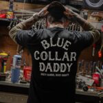 Blue Collar Daddy T Shirt Industrial Workwear Graphic Tee Unisex Cotton Shirt.jpg