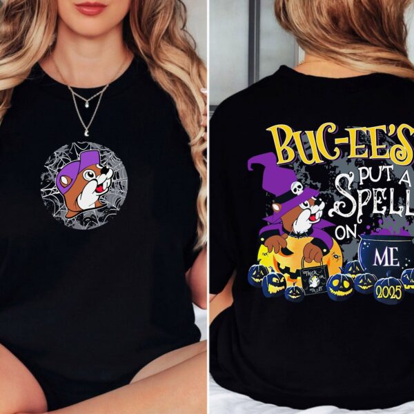Buc ee s 2025 Halloween Shirt Put A Spell On Me Glow In The Dark Tee.jpg