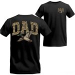 Camo Duck Dad T Shirt Vintage Old School Camouflage Hunting Tee.jpg