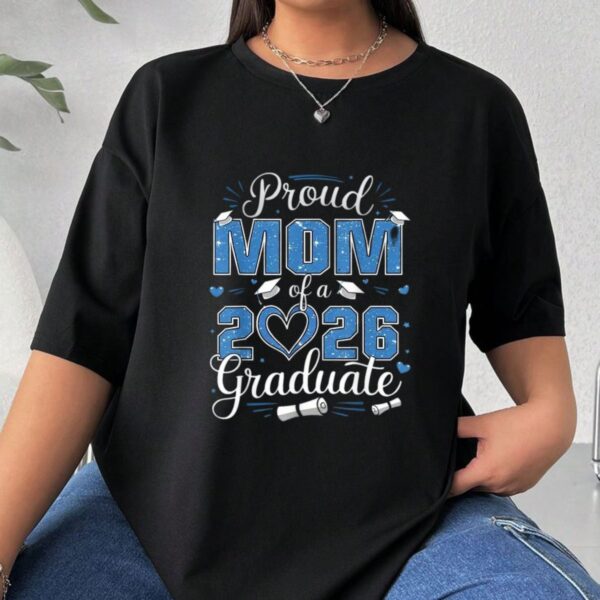 Class of 2026 Graduation T Shirt Senior Senior Mom Matching Graphic Tee Unisex Cotton Shirt.jpg
