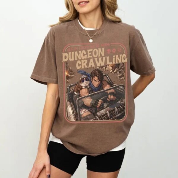 Comfort Colors Dungeon Crawling Carl Princess Donut T Shirt Funny Sci Fi Meme Tee Retro LitRPG Graphic Shirt Dungeon Crawler Fan Gift.jpg