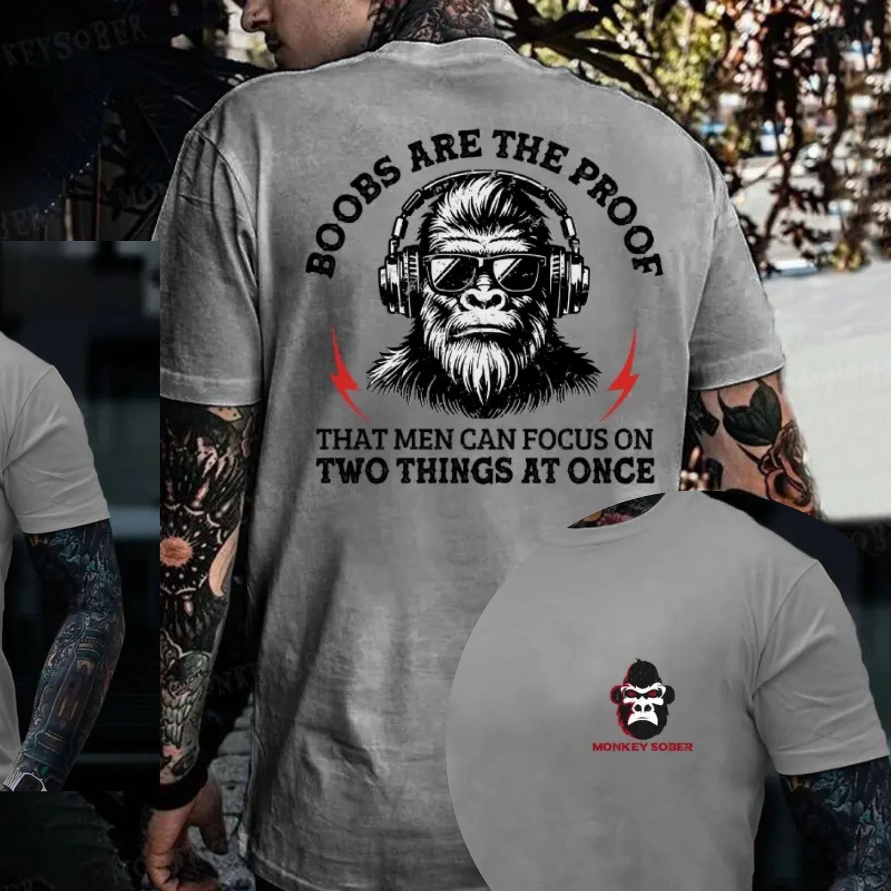 Scientific Proof Monkey Funny Sarcastic Focus Graphic Top.jpg Scientific Proof Monkey Funny Sarcastic Focus Graphic Top.jpg