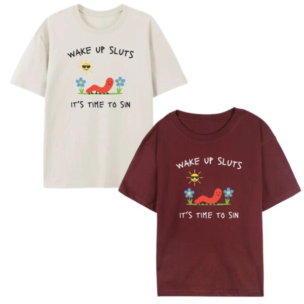 Wake Up Slts Funny Animal T Shirt Viral Meme Graphic Tee Premium 100 Cotton Ironic Animal Top Made in USA.jpg